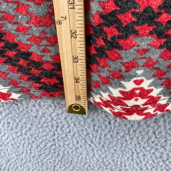 Aryeh Dress Womens Extra Large Red Chevron Sweater 3/4 Sleeve Mini Pullover Knit - Picture 9 of 10